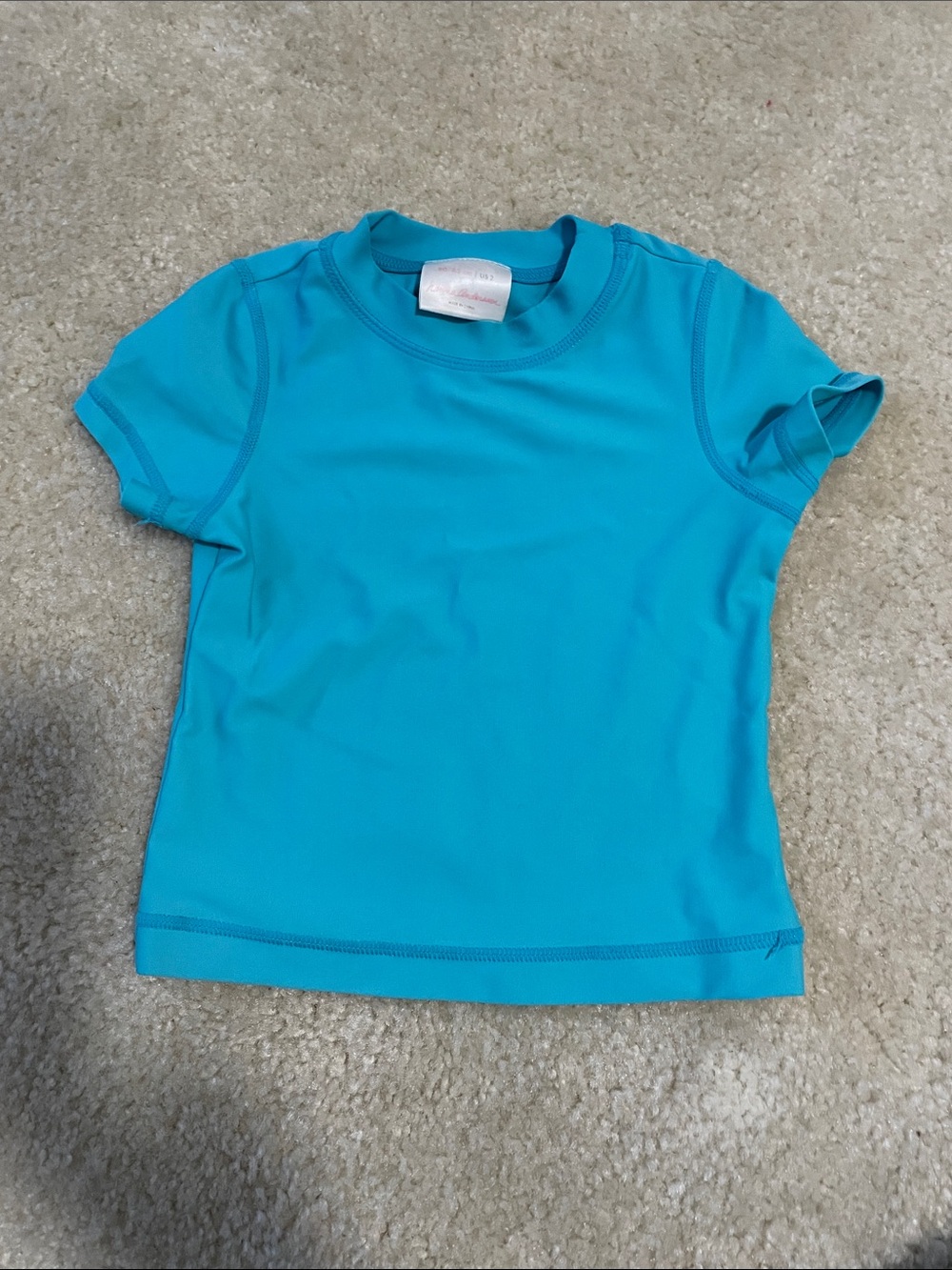 Aqua Short Sleeve Swim Top by Hanna Andersson